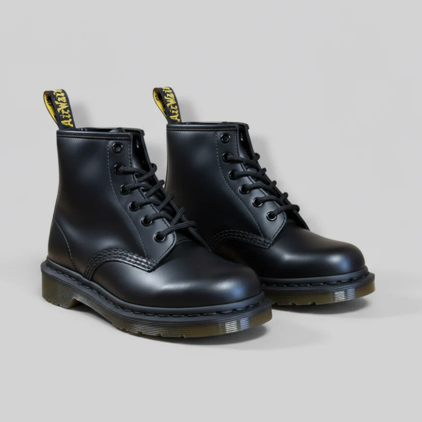 101 Black Smooth Ankle Boot - Image 3