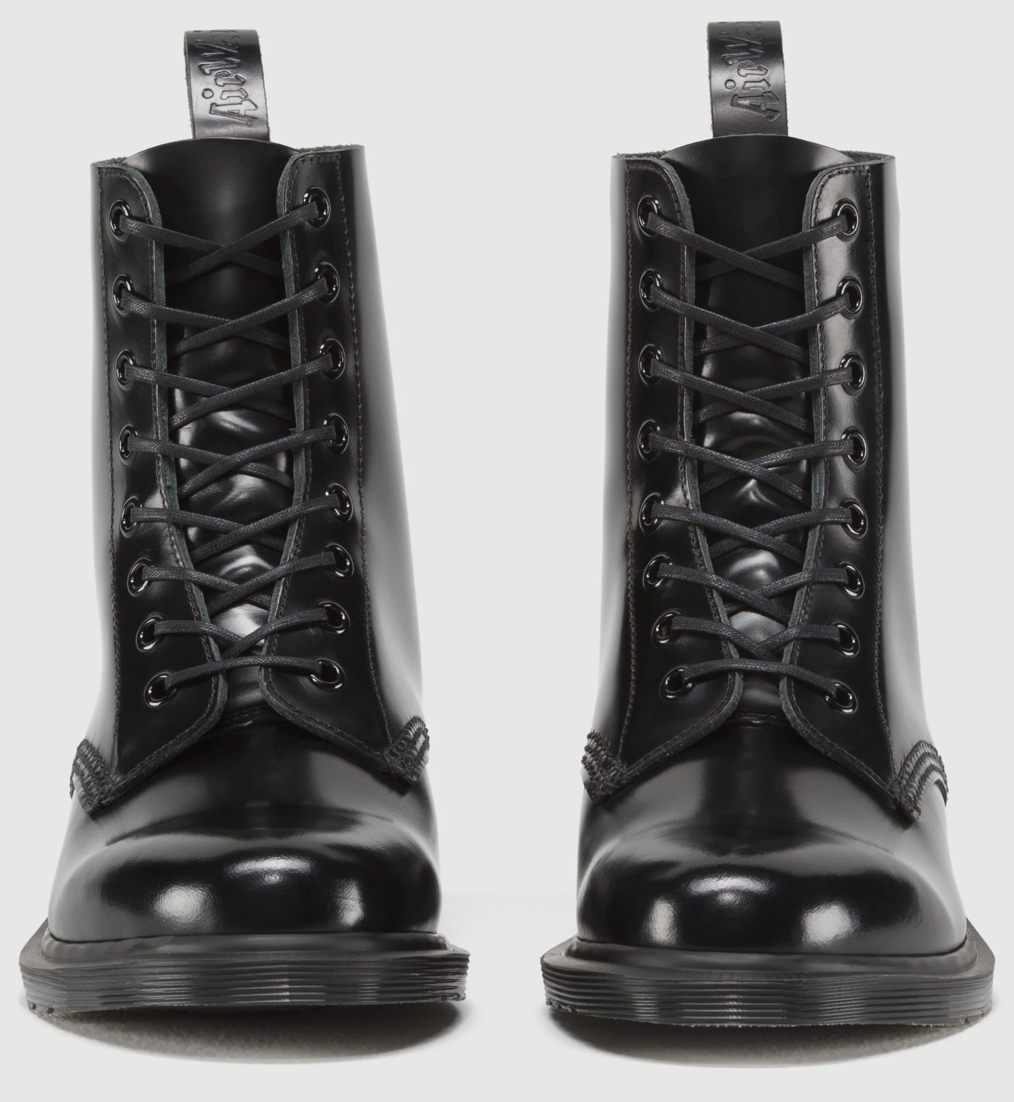 1460 Pascal Black Made In England Quilon Lace Up Boot - Image 3