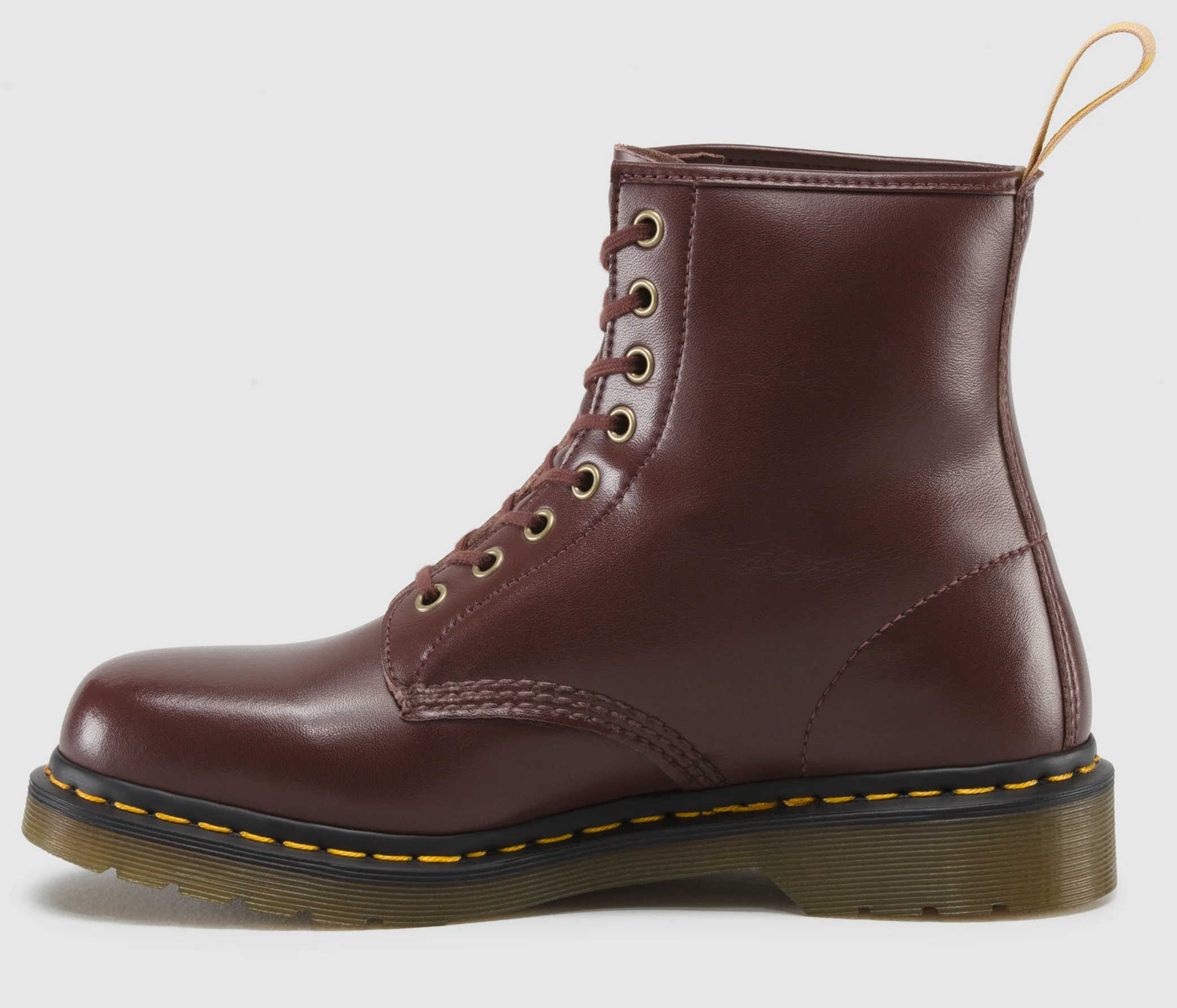 1460 Vegan Cherry Red Felix Rub Off Boot - Image 4