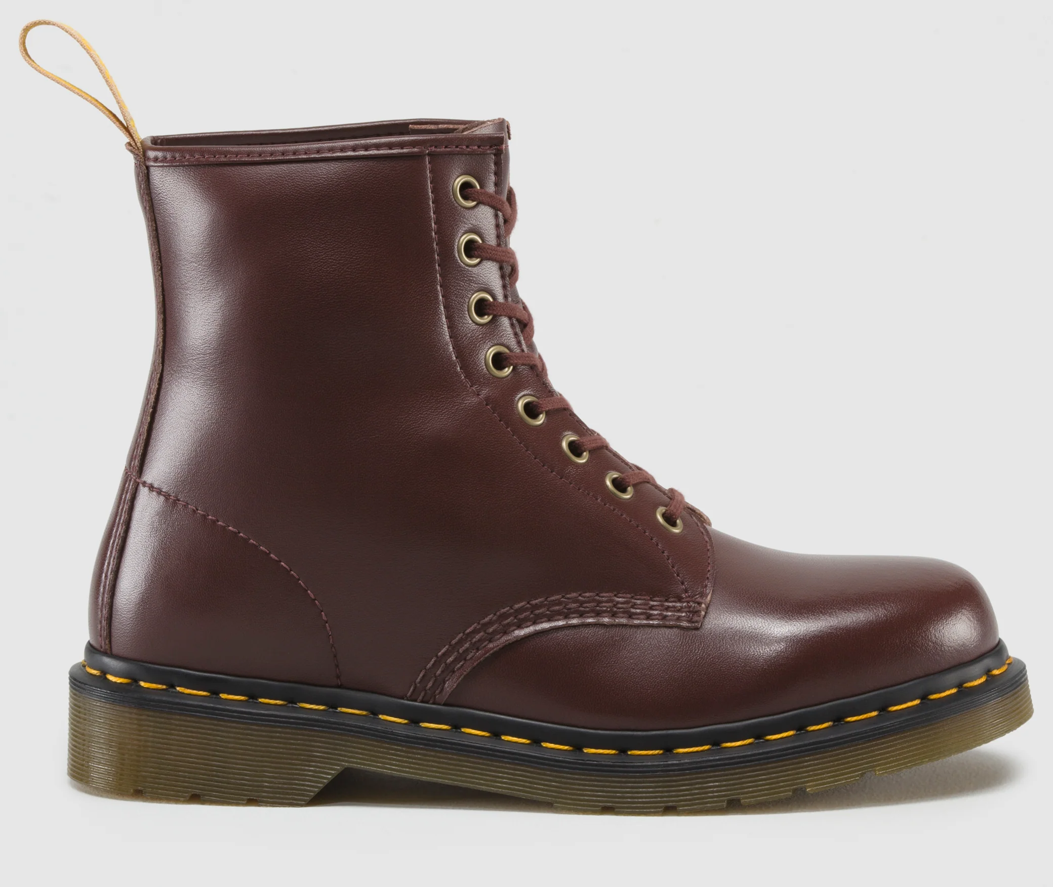 1460 Vegan Cherry Red Felix Rub Off Boot - Image 5