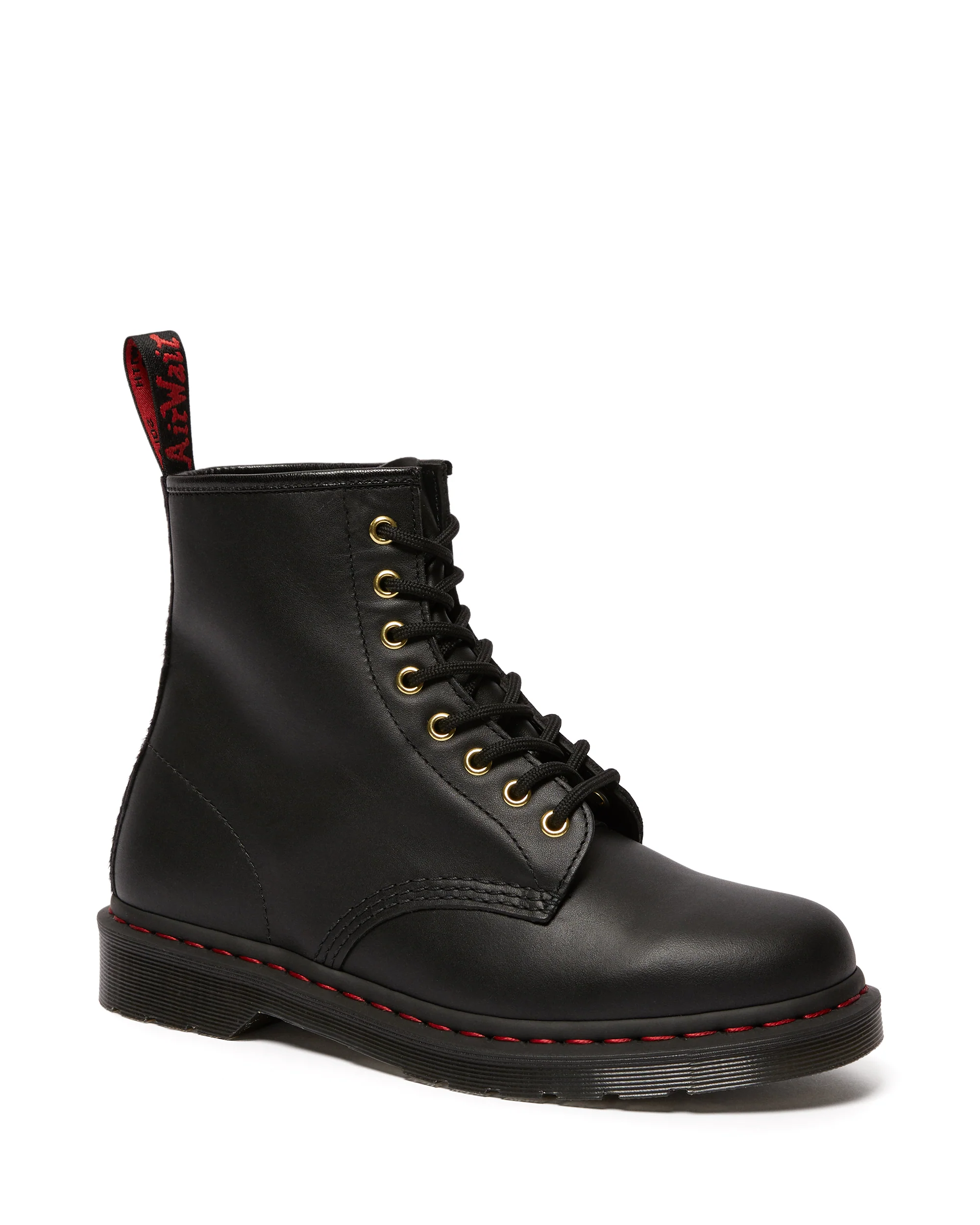 1460 Cny Black Nappa+Hair On Horsey Leather Lace Up Boot