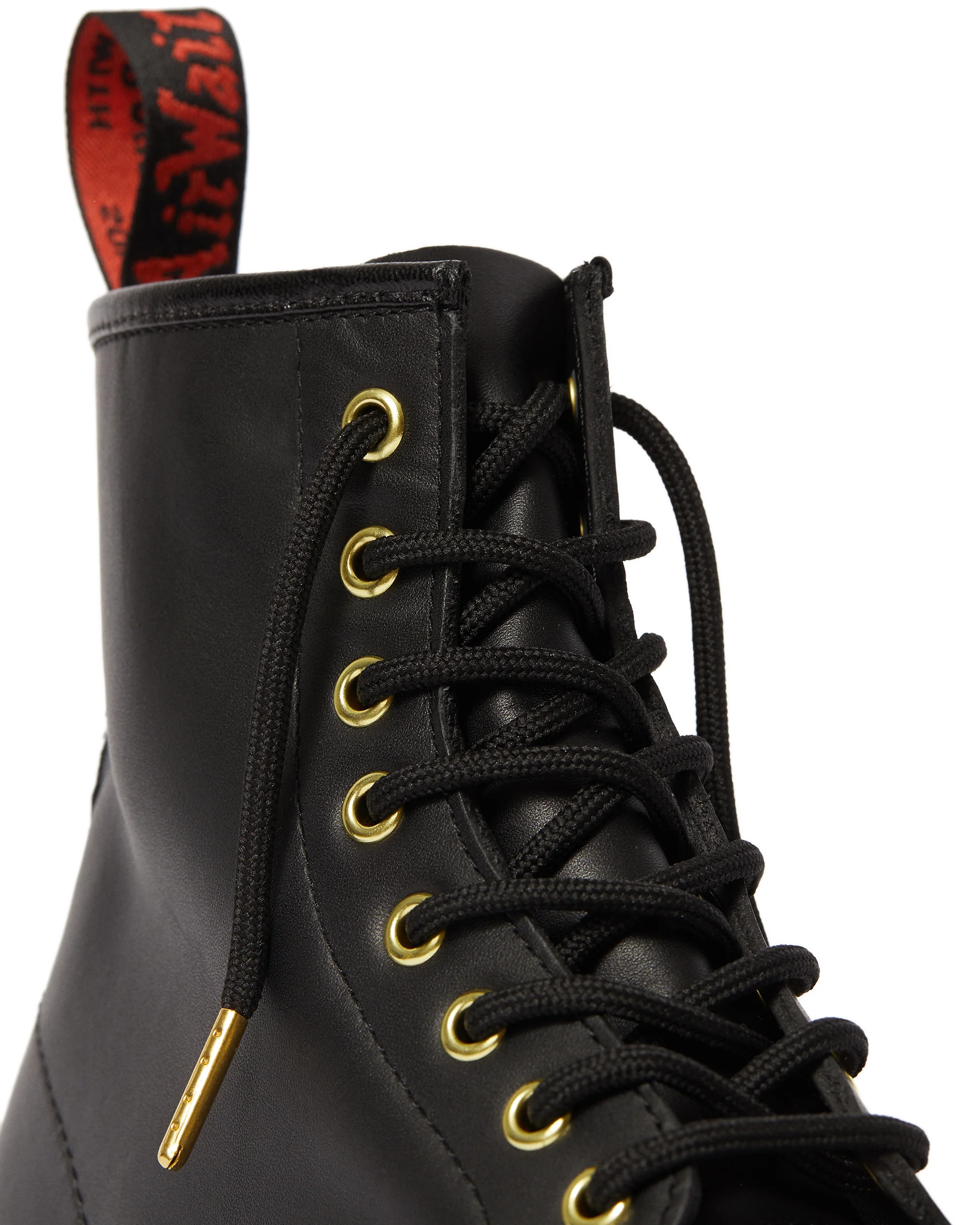 1460 Cny Black Nappa+Hair On Horsey Leather Lace Up Boot - Image 2