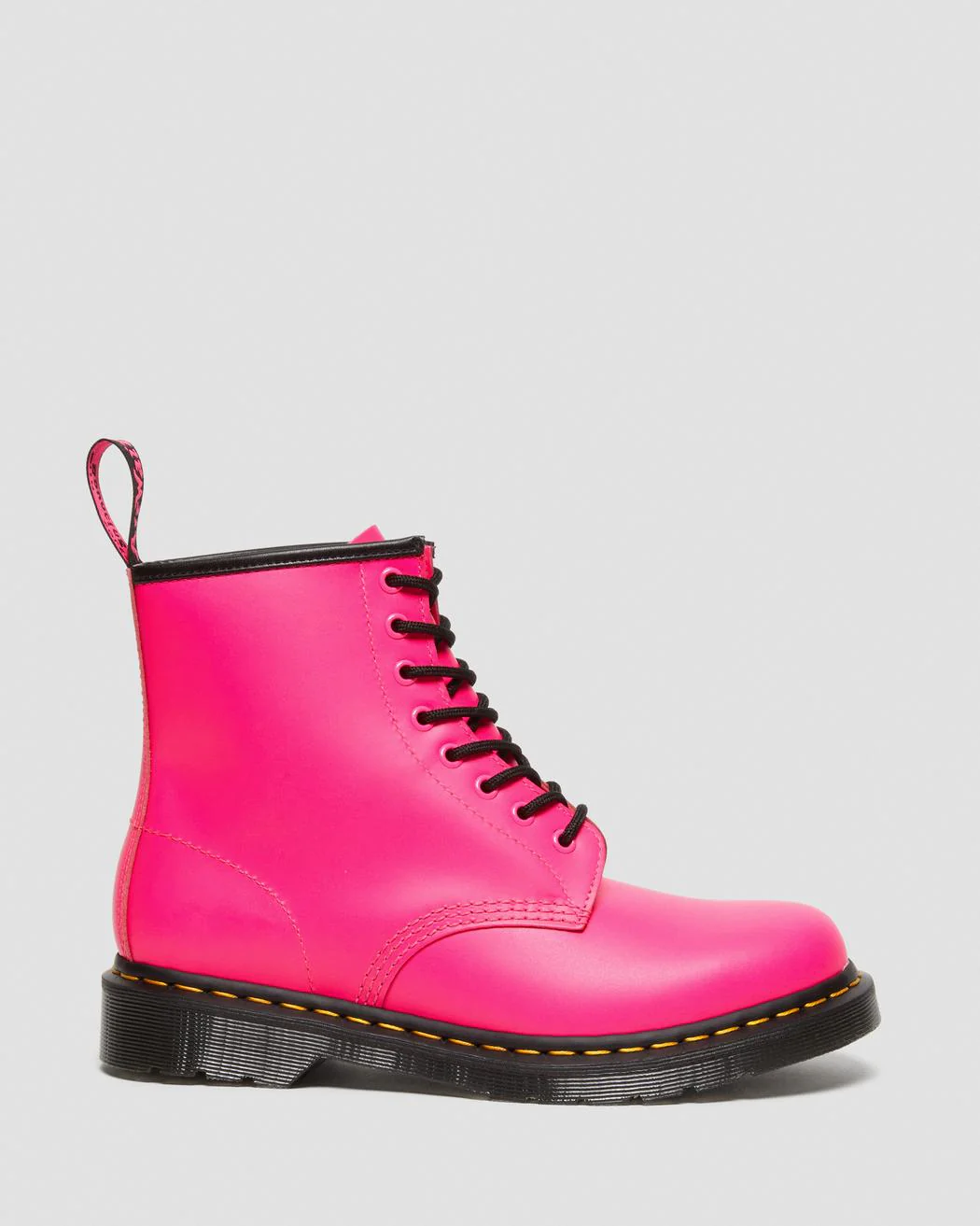1460 Clash Pink Smooth Leather Lace Up Boot - Image 4