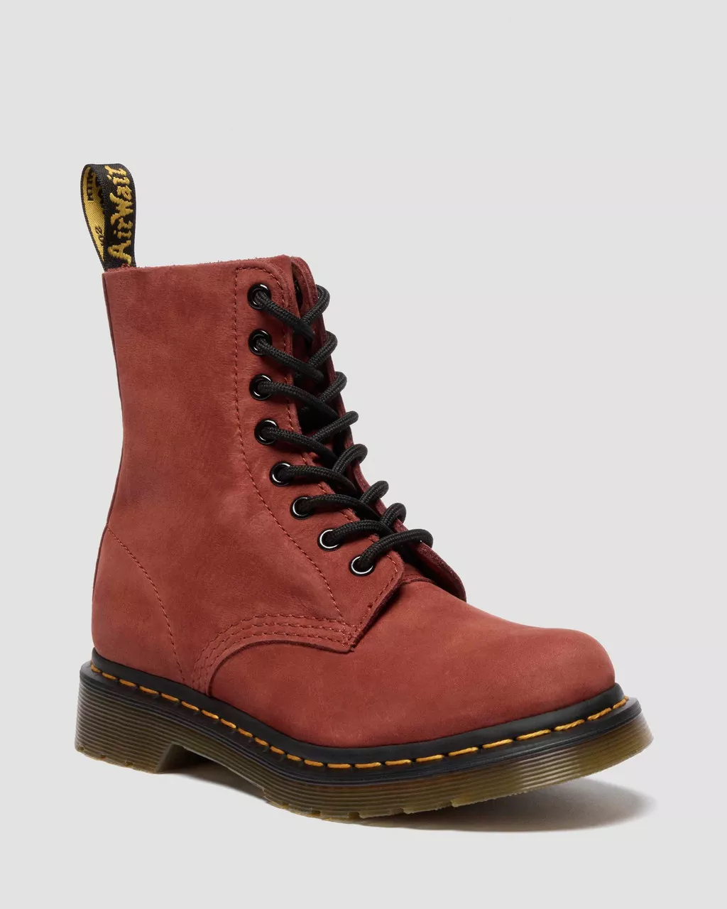 1460 Pascal Oxblood Suede Lace Up Boot - Image 2