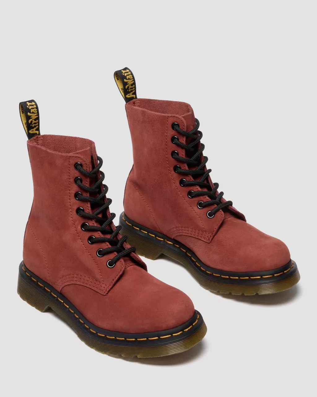 1460 Pascal Oxblood Suede Lace Up Boot - Image 3