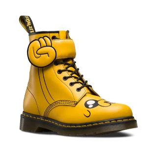 1460 Jake D Yellow Smooth+Synthetic Pu Leather Lace Up Boot