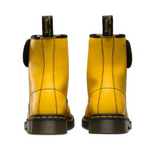 1460 Jake D Yellow Smooth+Synthetic Pu Leather Lace Up Boot - Image 2