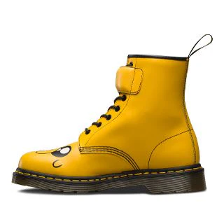 1460 Jake D Yellow Smooth+Synthetic Pu Leather Lace Up Boot - Image 4