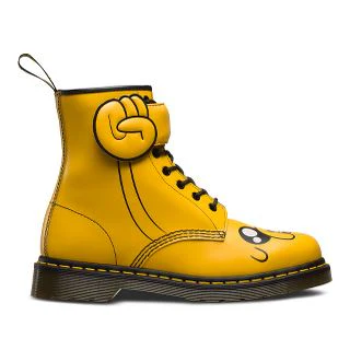 1460 Jake D Yellow Smooth+Synthetic Pu Leather Lace Up Boot - Image 5