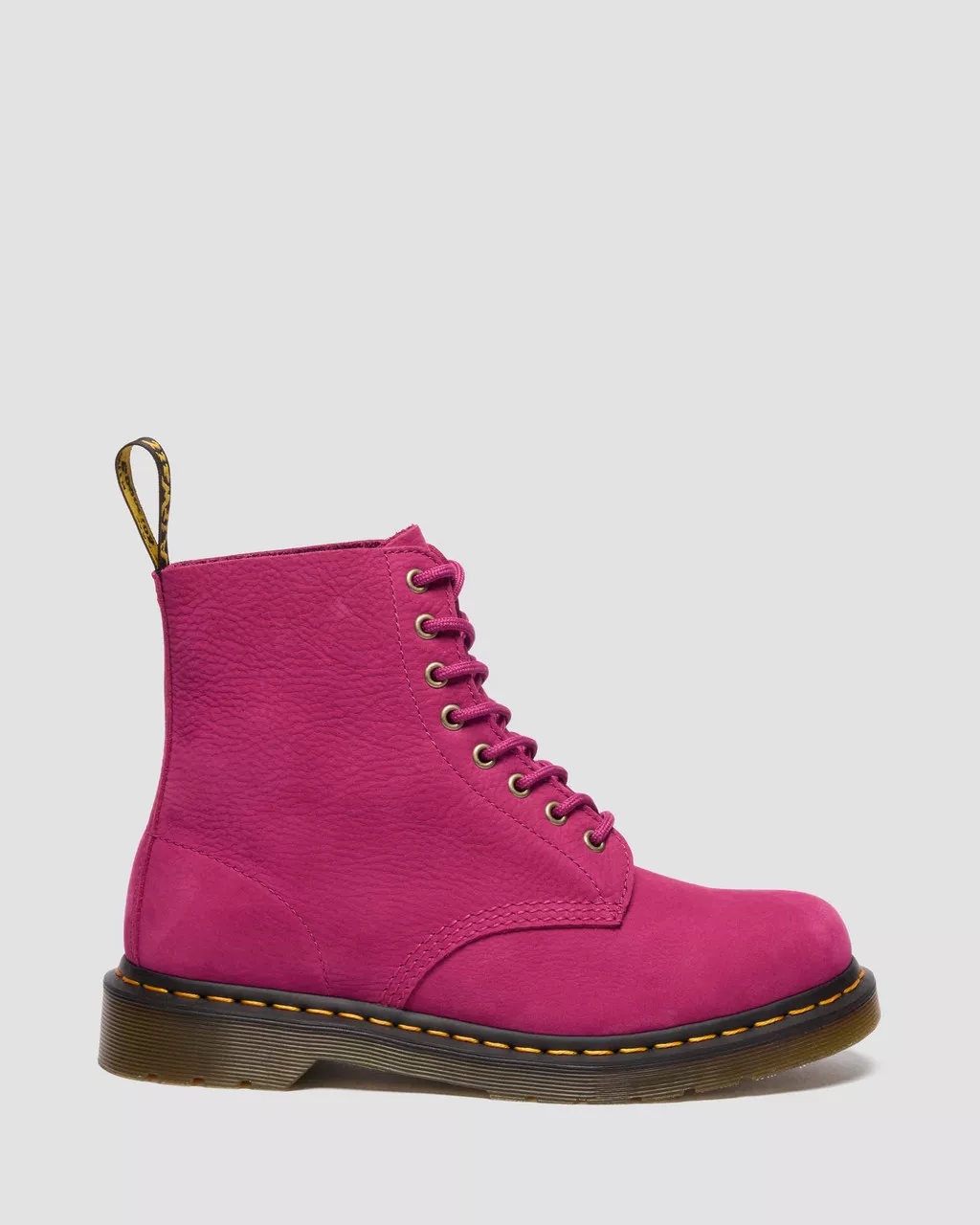 1460 Pascal Fuchsia Pink Suede Lace Up Boot