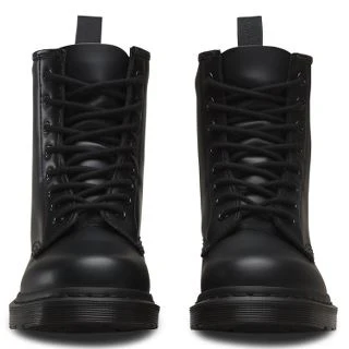 1460 Mono Black Smooth Boot - Image 2