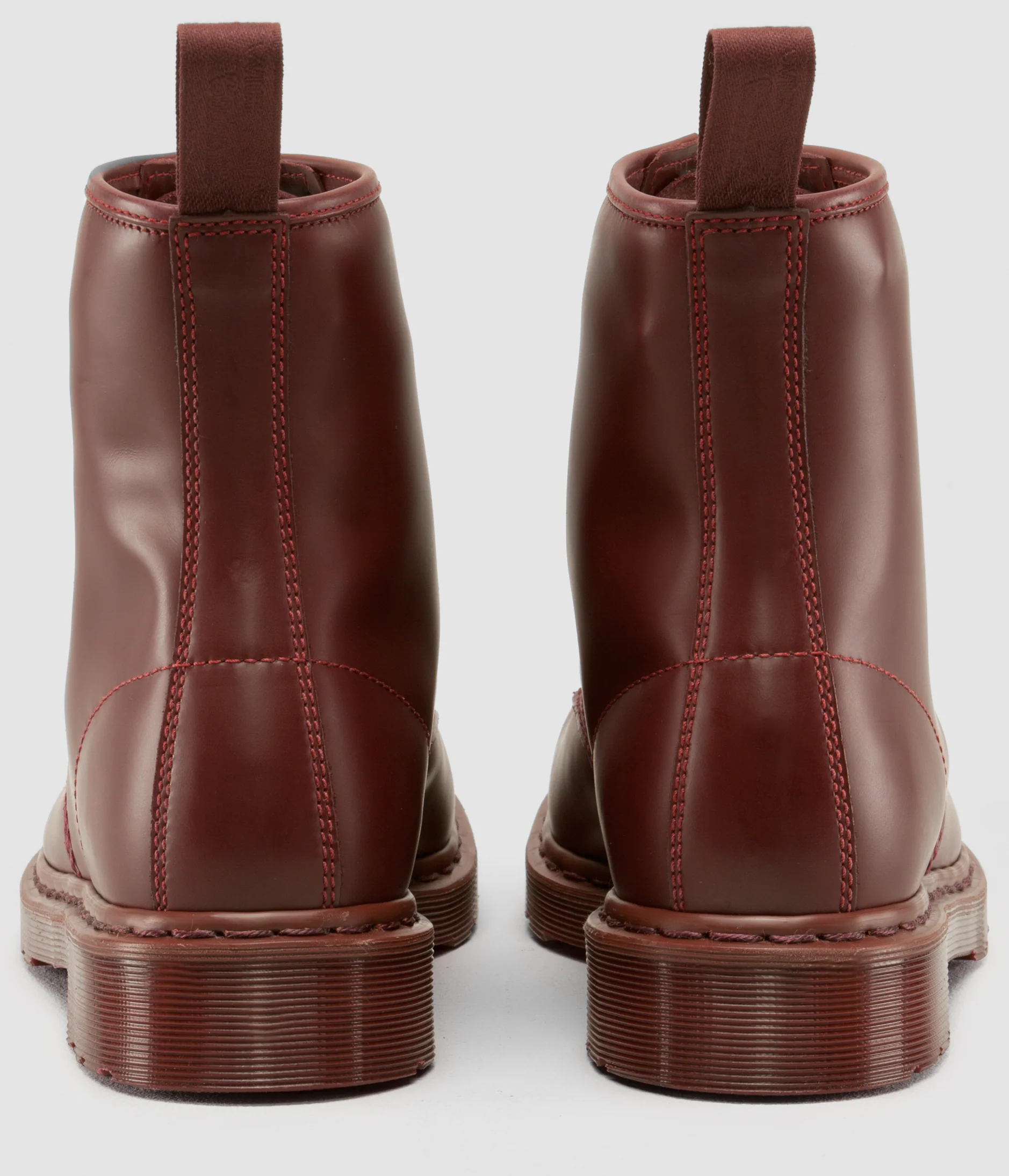 1460 Mono Cherry Smooth Leather Lace Up Boot - Image 2