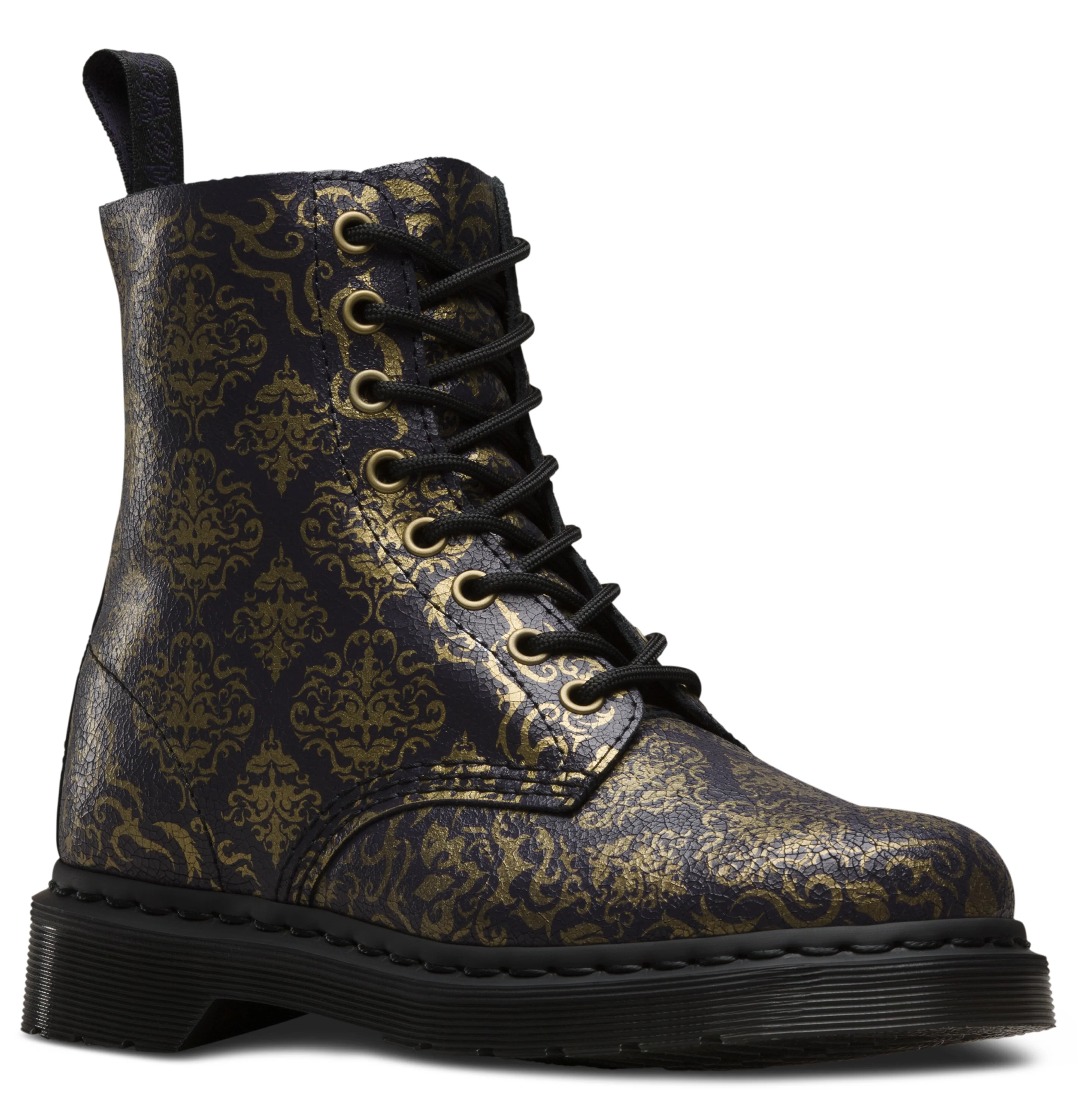 1460 Pascal Purple+Black Boots