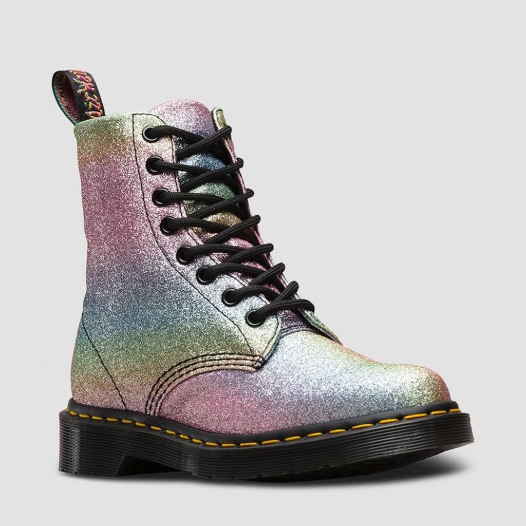 1460 Pascal Glitter Multi Glitter Pu Boots