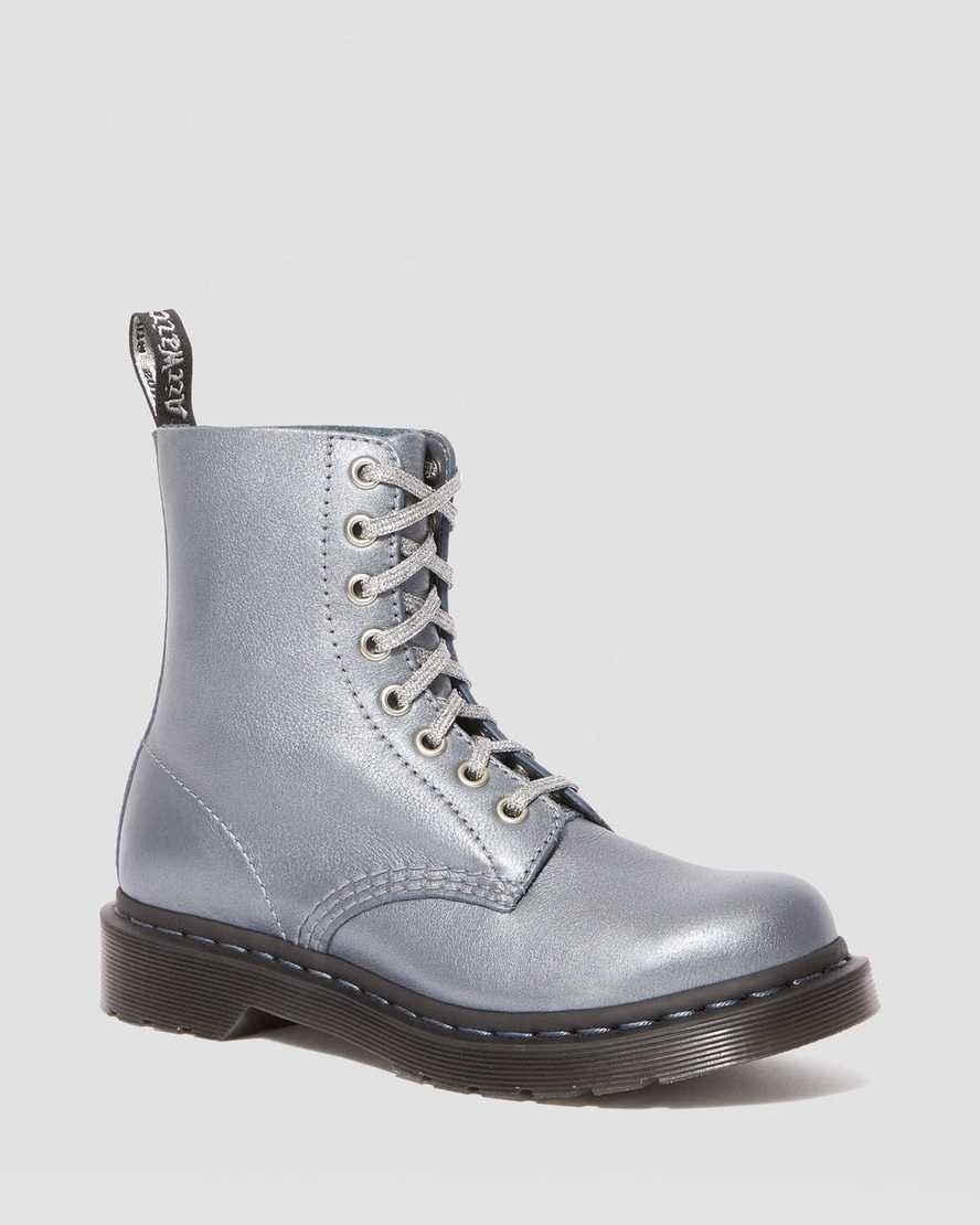 1460 Pascal Gunmetal Metallic Virginia Diva Boots - Image 2