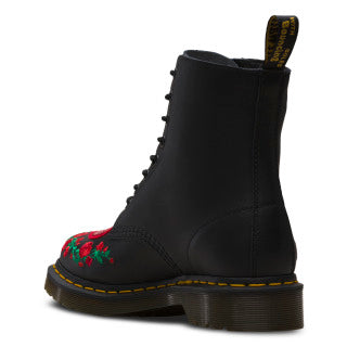 1460 Pascal Hearts Black+Dms Softy T + Sequin Patch Boots - Image 7
