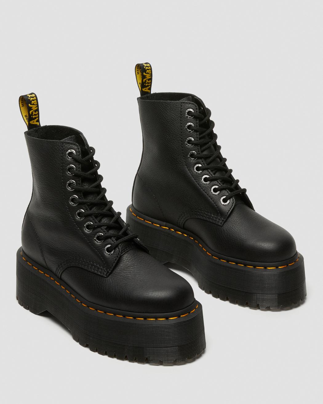 1460 Pascal Max Black Pisa Platform Boots - Image 5