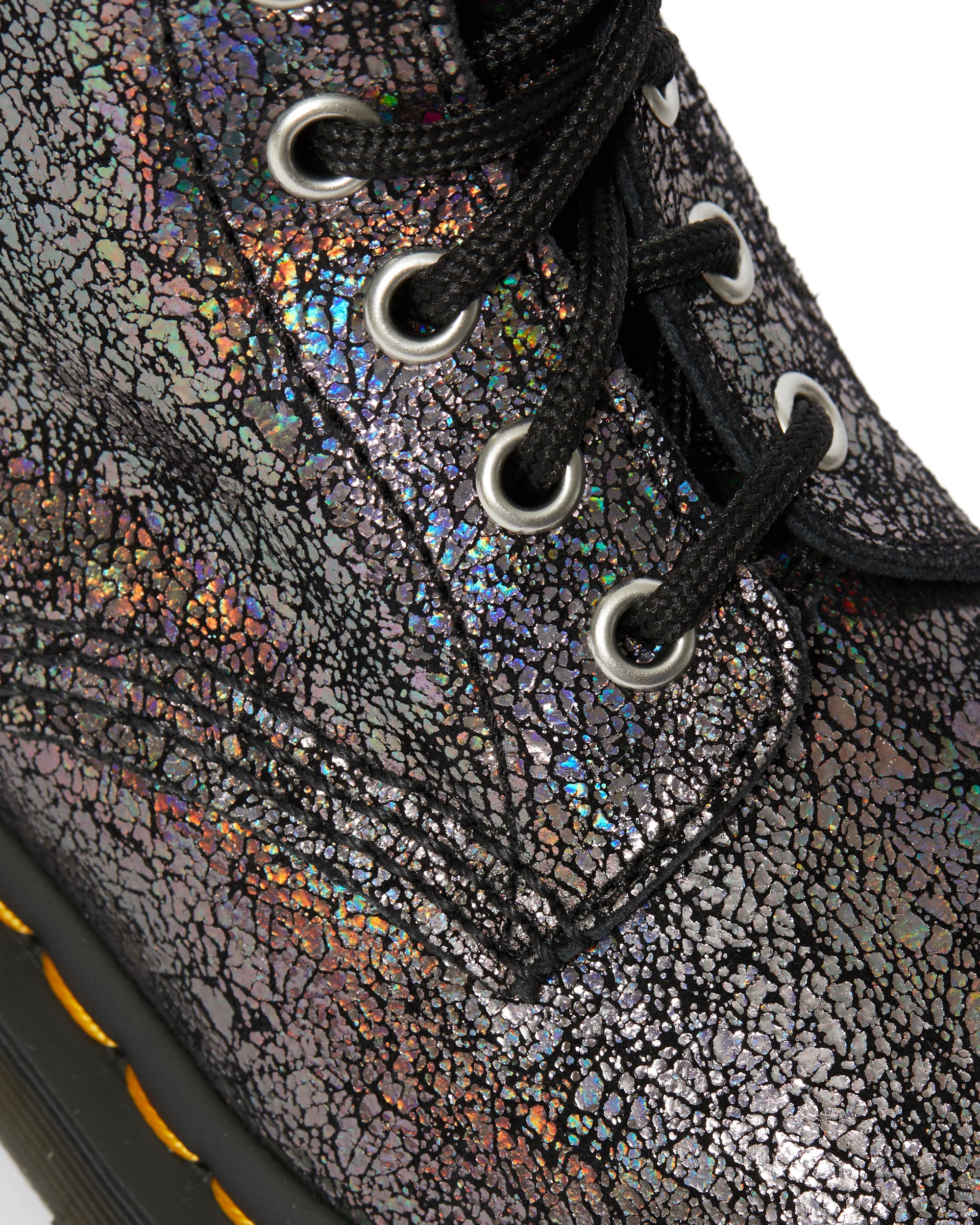 1460 Pascal Gunmetal Iridescent Crackle Boots - Image 6