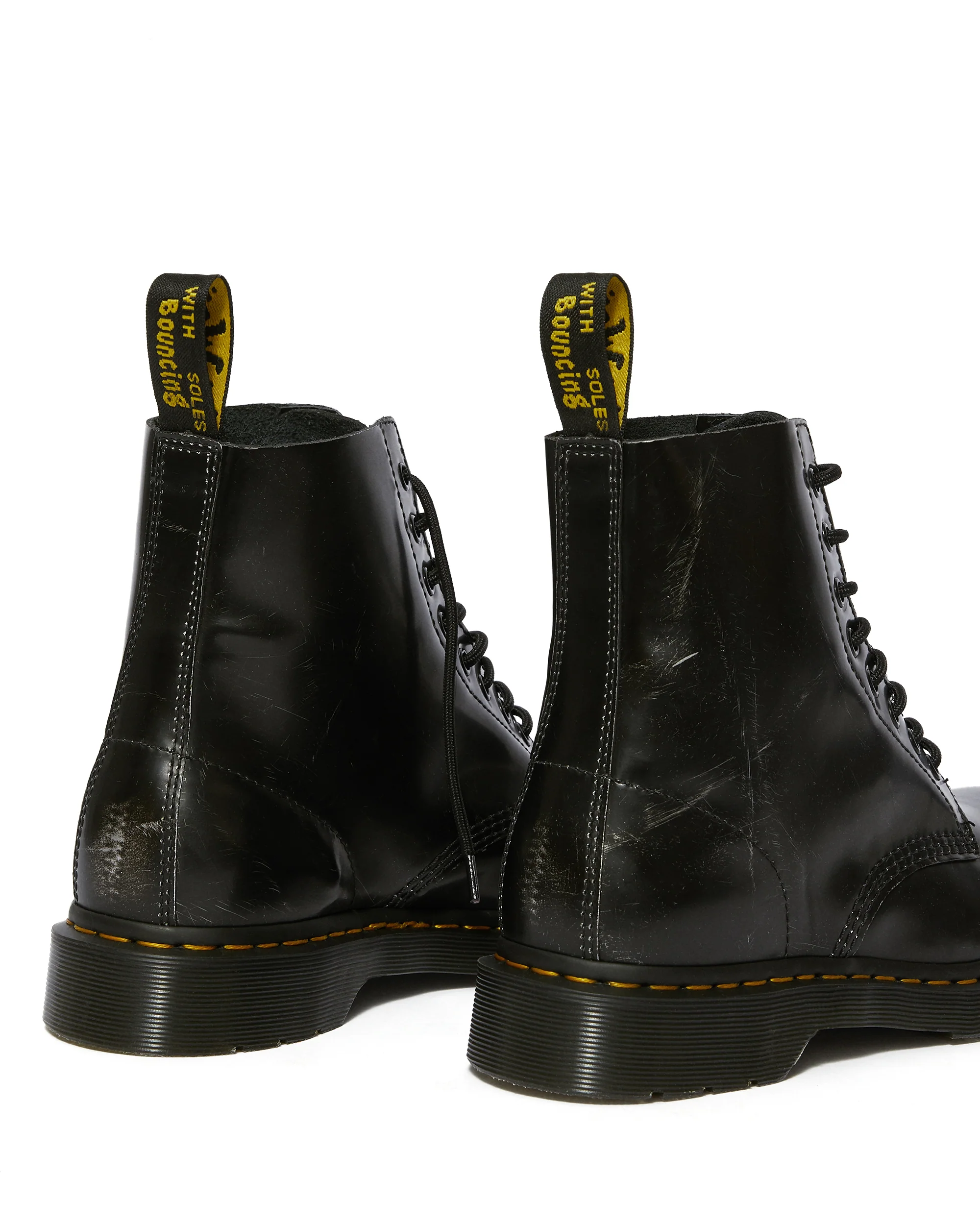 1460 Pascal Metallic Leather Lace Up Boots - Image 4