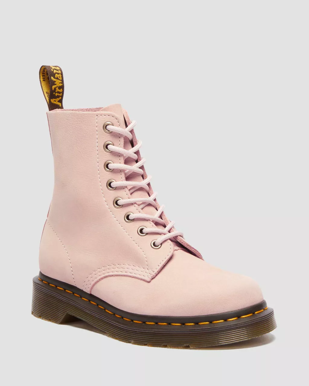 1460 Pascal Powder Pink Nubuck Leather Boots - Image 2