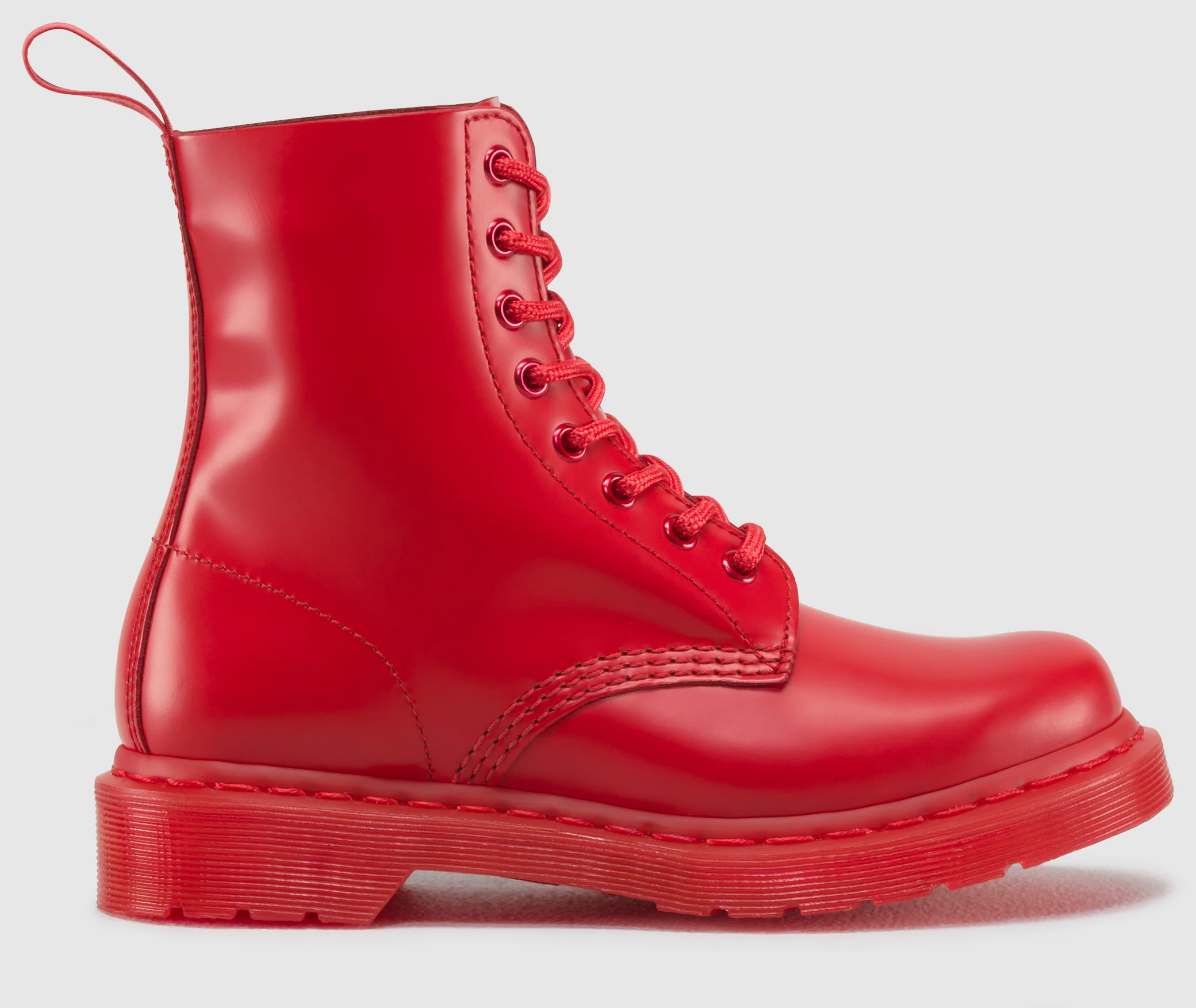 1460 Pascal Poppy Red Smooth Boot - Image 4