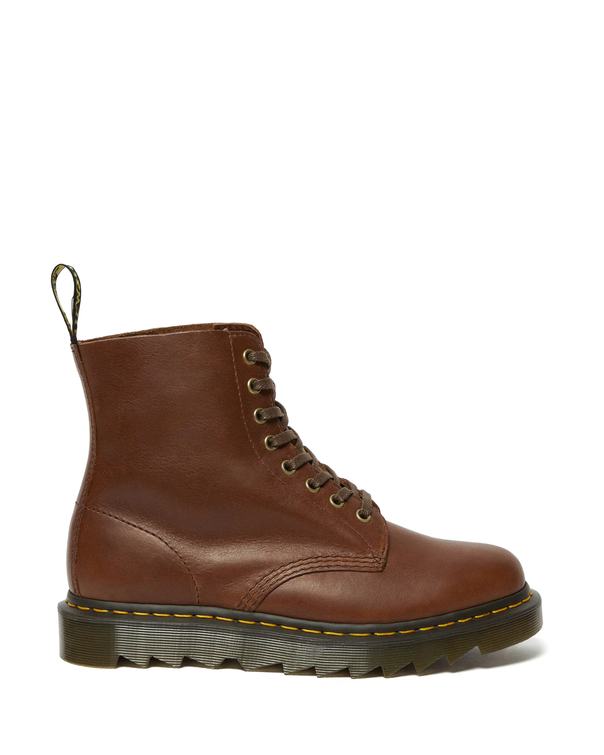 1460 Pascal Tan Ziggy Leather Lace Up Boots - Image 5