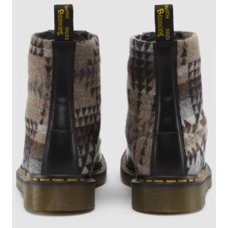 1460 Black Pendleton Smooth+Pagosa Springs Lace Up Boot - Image 2