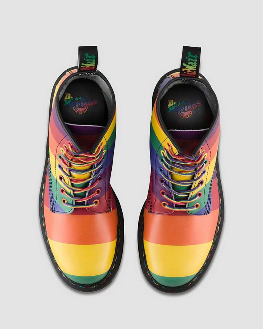 1460 Pride Multi Rainbow Backhand Stripe Boots 🌈 - Image 4