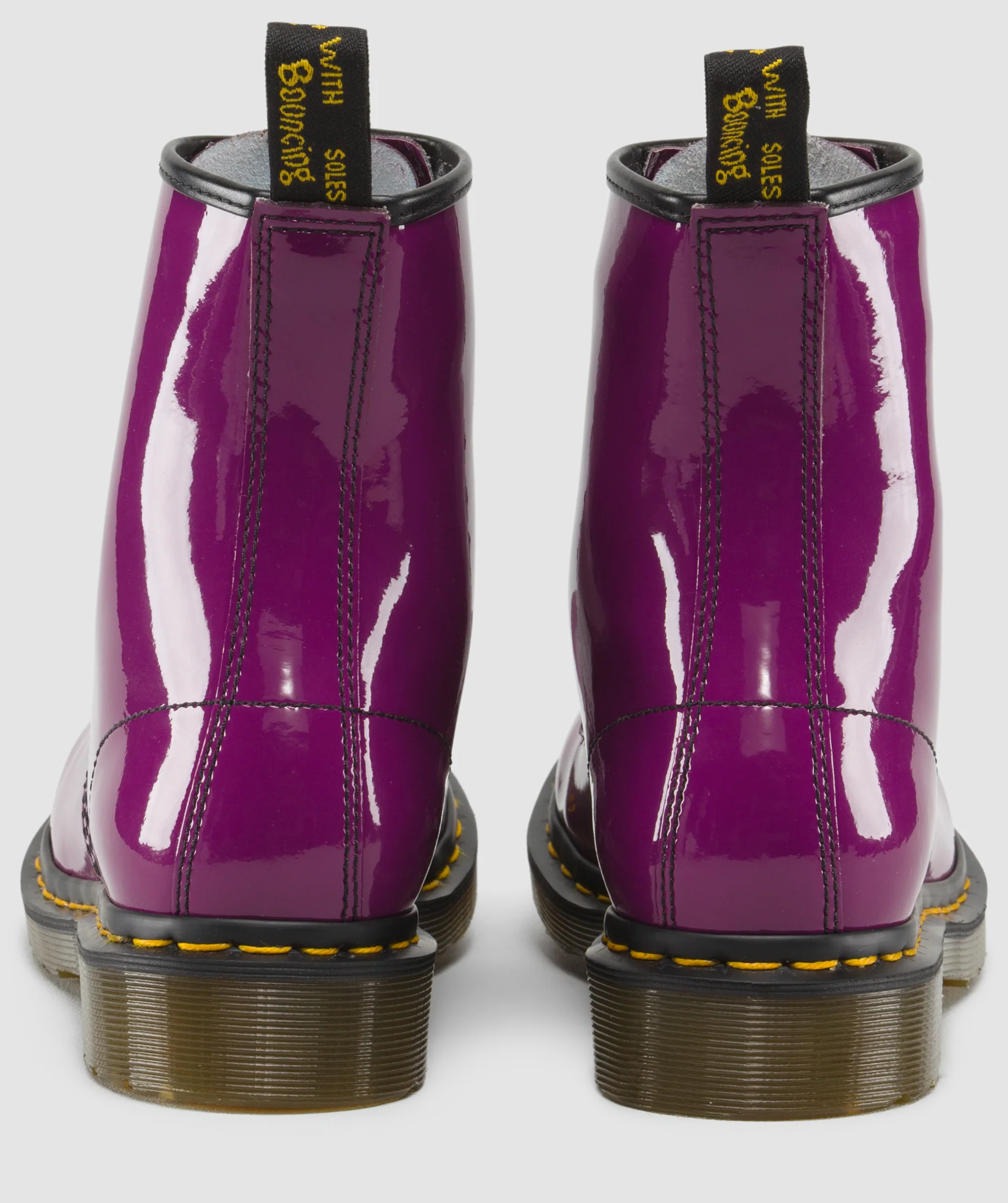 1460 Purple Patent Boots - Image 2