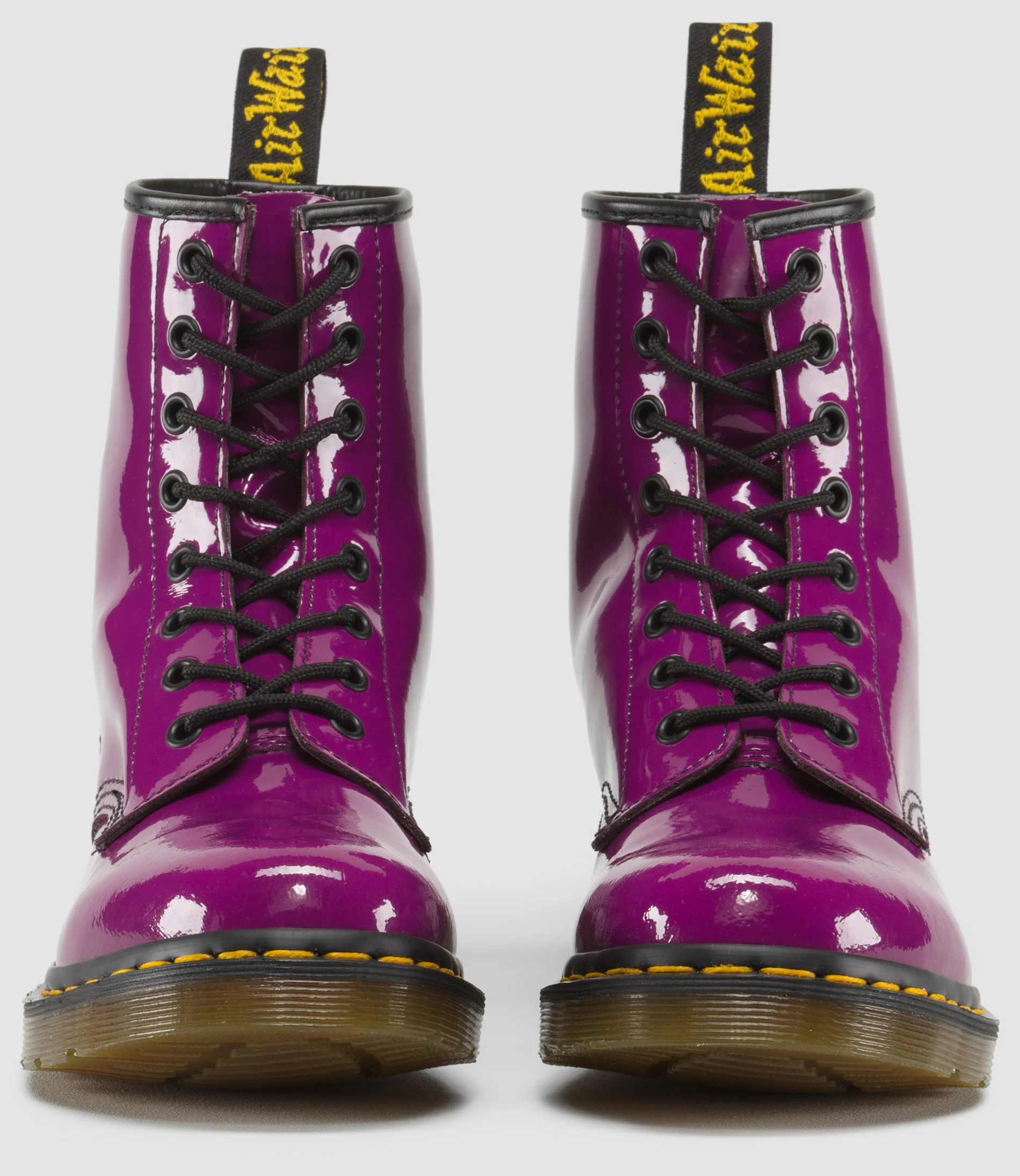 1460 Purple Patent Boots - Image 3