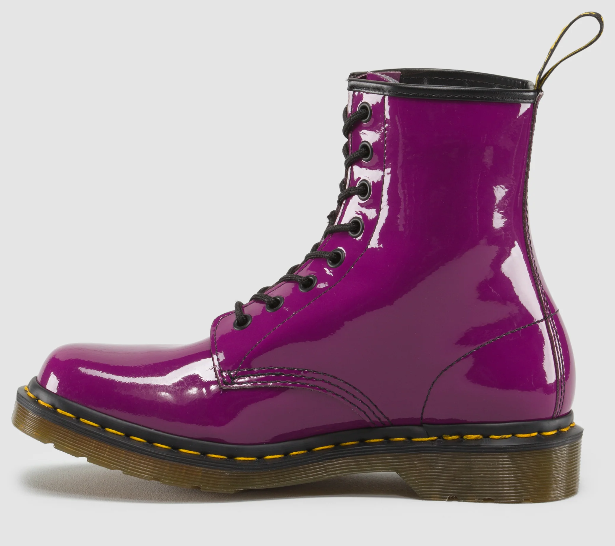1460 Purple Patent Boots - Image 4