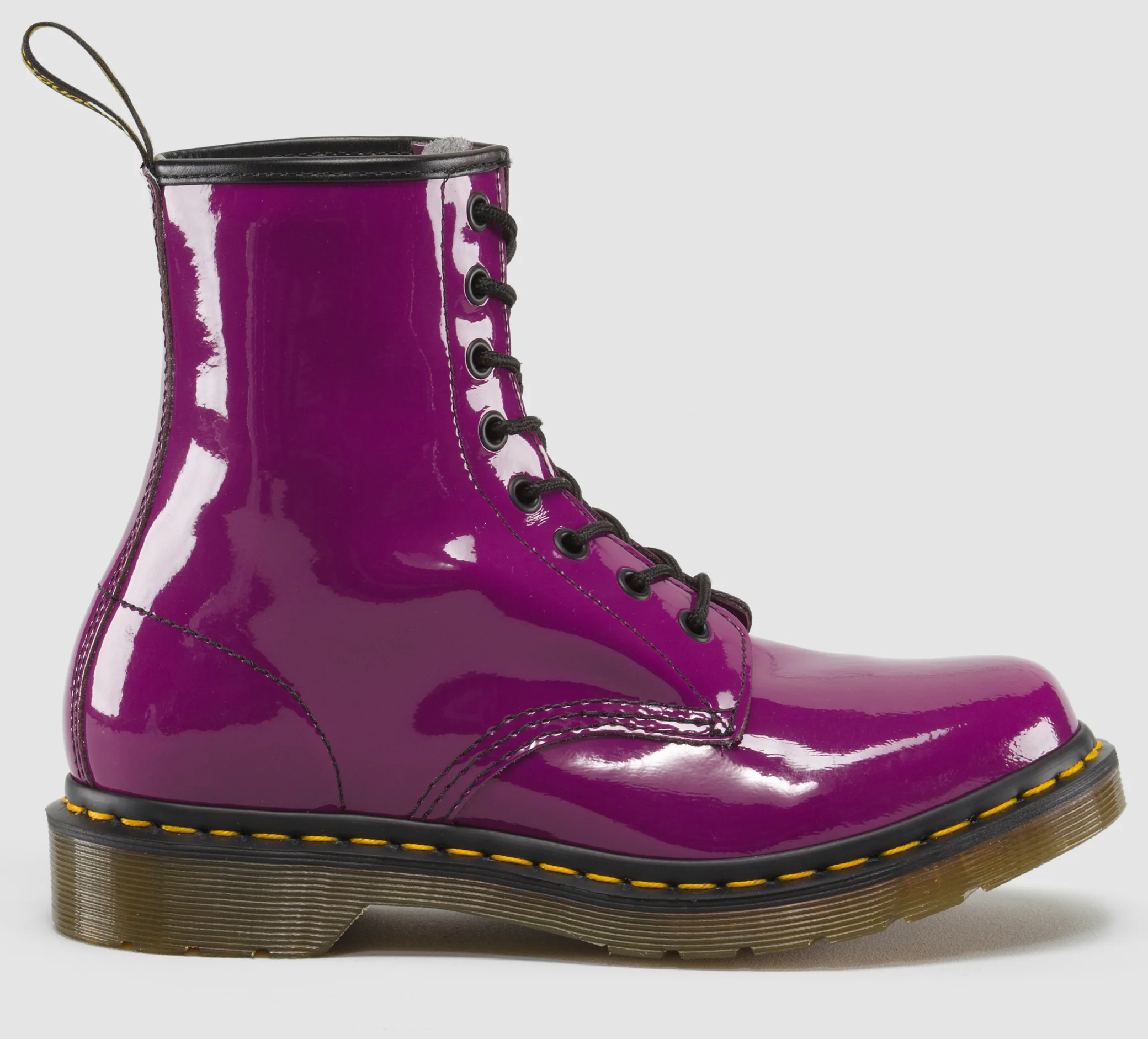 1460 Purple Patent Boots - Image 5