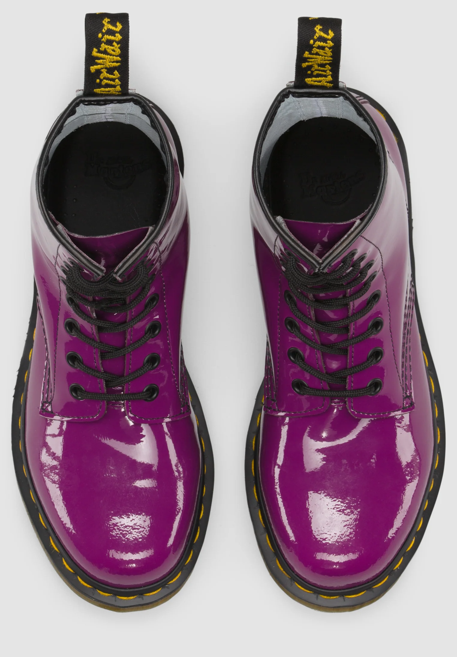 1460 Purple Patent Boots - Image 7