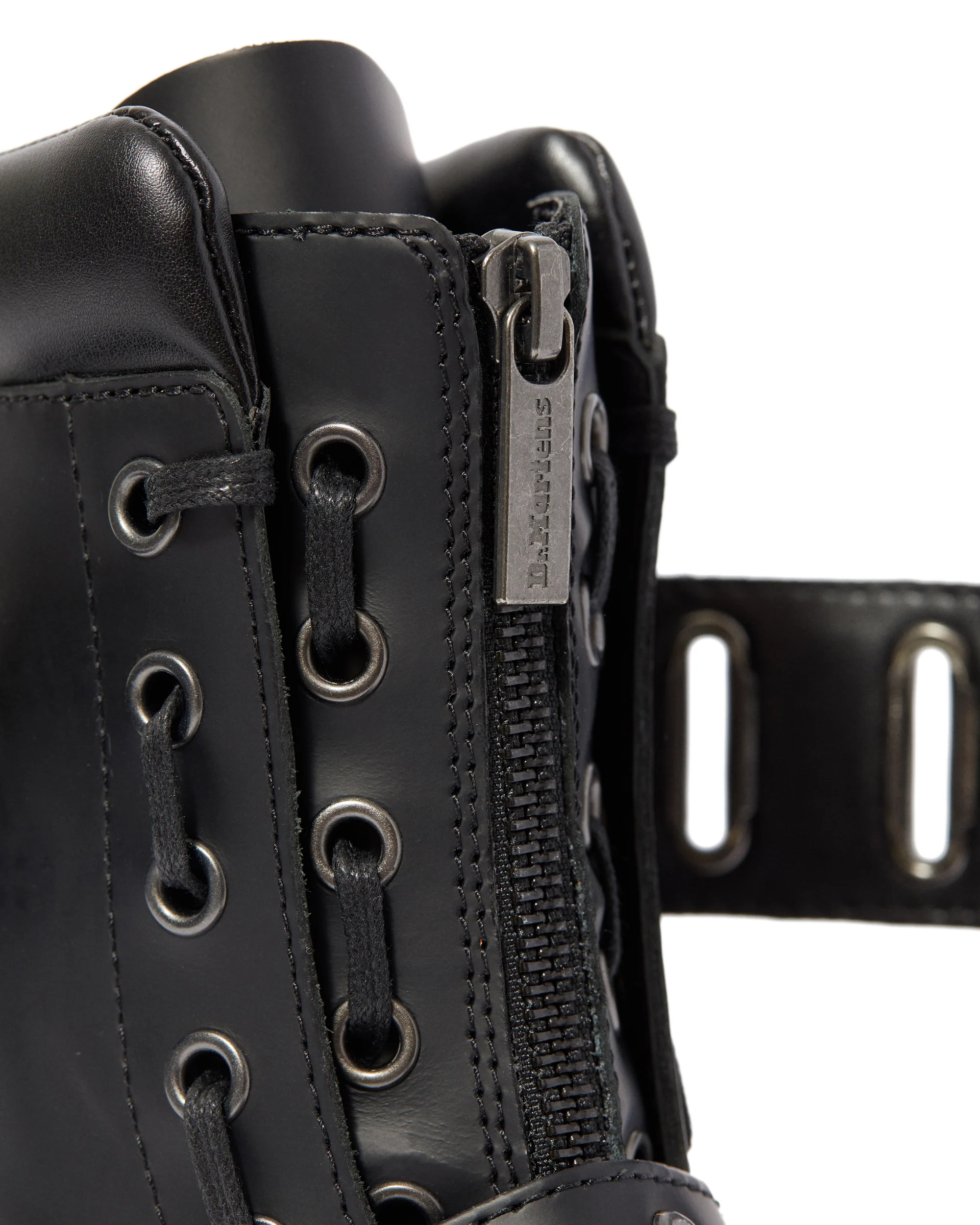 Quynn Black Rolled Smooth Boot - Image 2