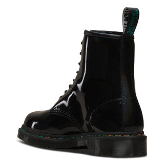 1460 Black Rainbow Patent Lace Up Boot - Image 2