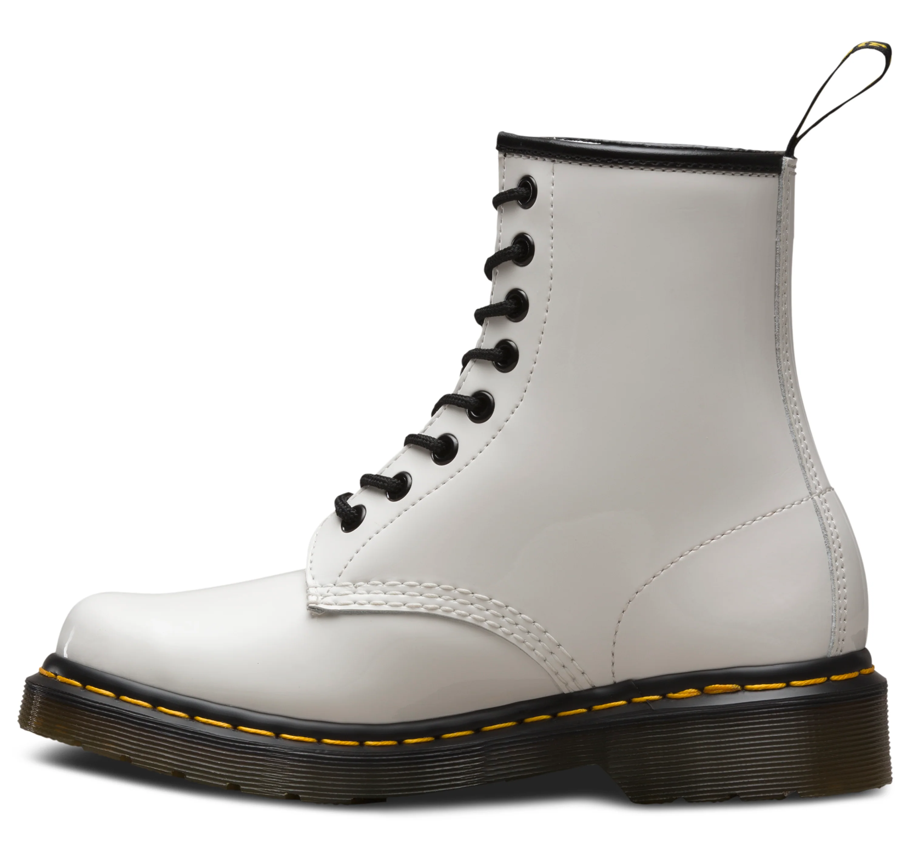 1460 White Patent Leather Boots - Image 4