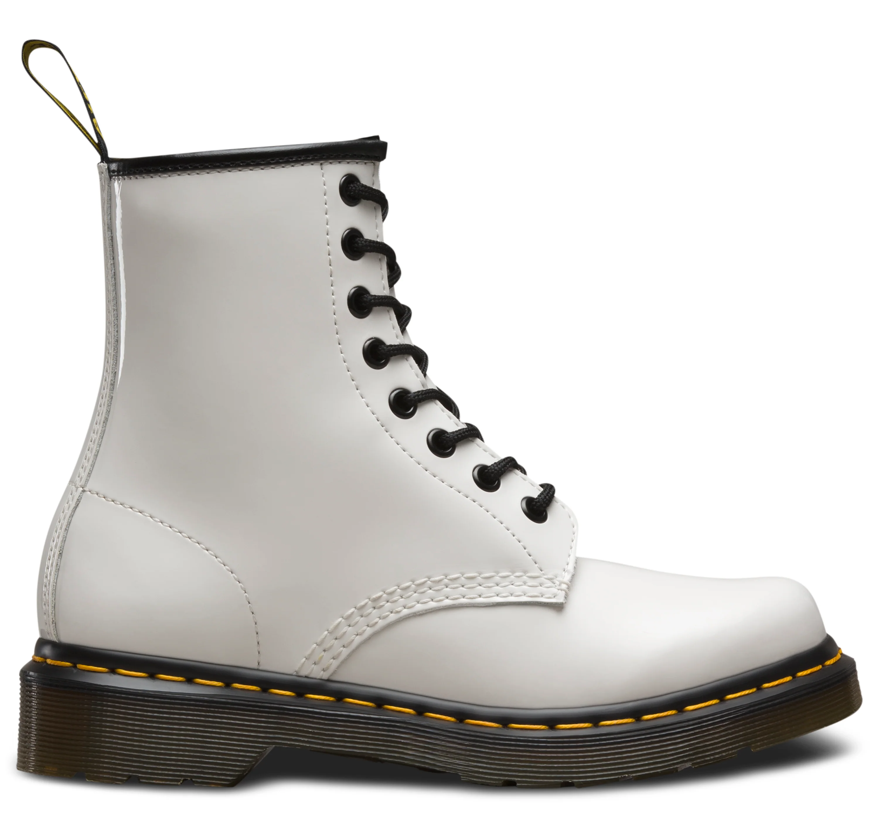 1460 White Patent Leather Boots - Image 5