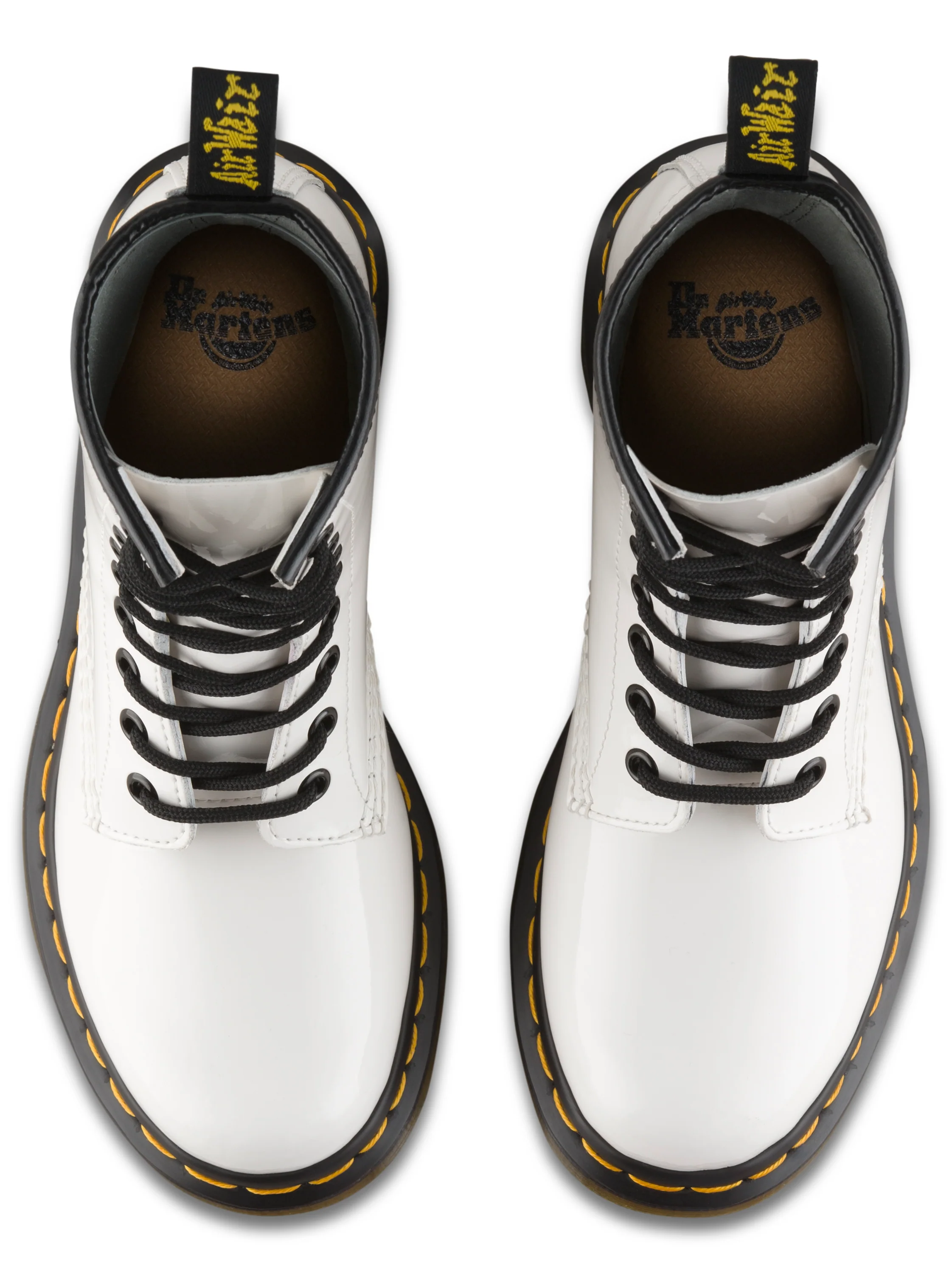 1460 White Patent Leather Boots - Image 7