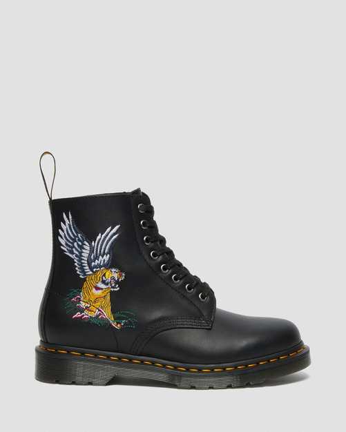 1460 Souvenir Black Nappa Boots - Image 3