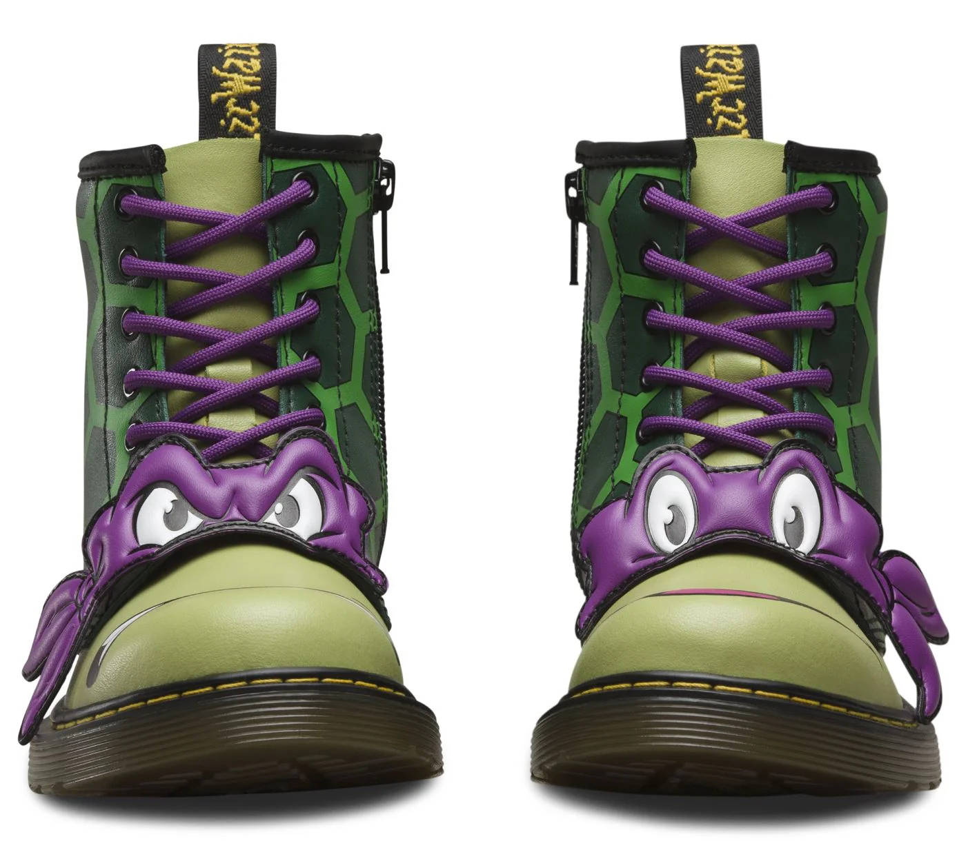 1460 Kids Tmnt Donnie D Green T Lamper Boots - Image 3