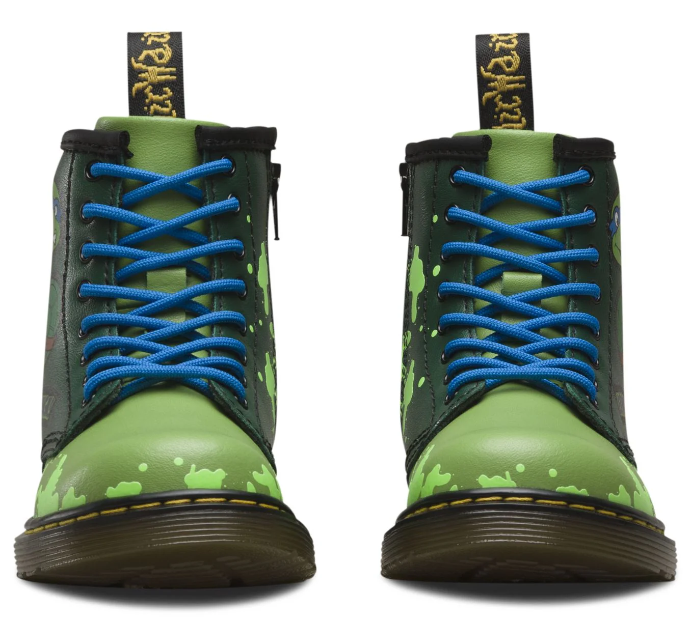 1460 Kids Tmnt Leo L Green T Lamper Boots - Image 3