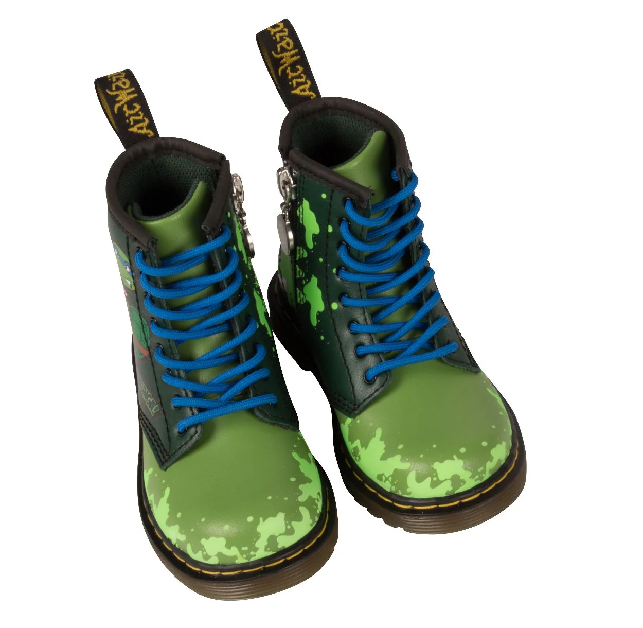 1460 Kids Tmnt Leo L Green T Lamper Boots - Image 7
