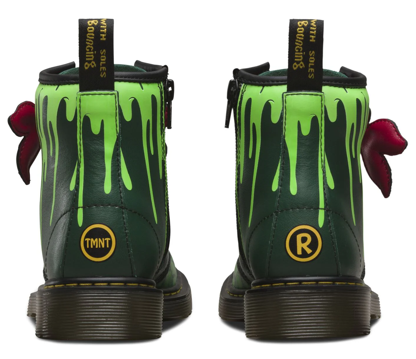 1460 Kids Tmnt Raph J Dms Green T Lamper Boots - Image 4