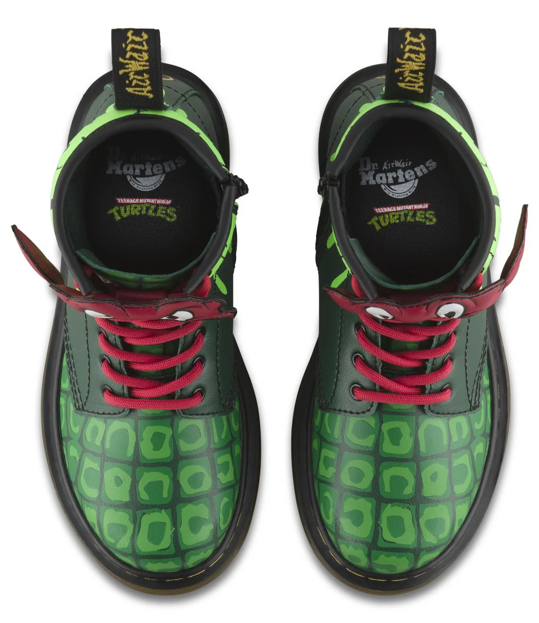 1460 Kids Tmnt Raph J Dms Green T Lamper Boots - Image 9