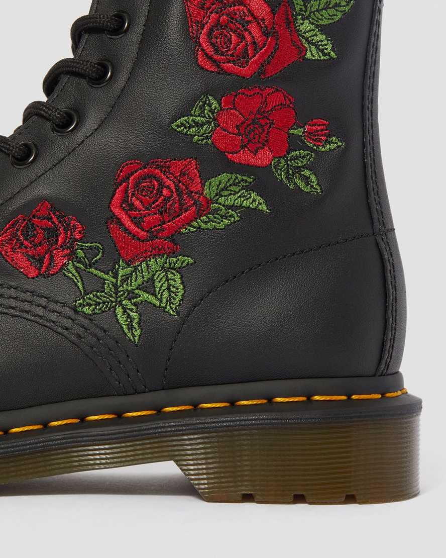 1460 Vonda Floral Leather Lace Up Boots - Image 2