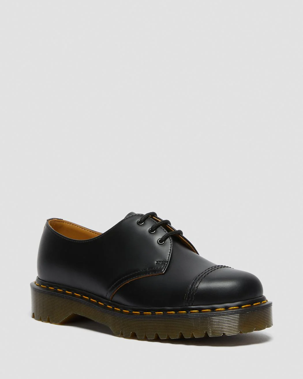 1461 Bex Toe Cap Made In England Black Quilon Oxford Shoe
