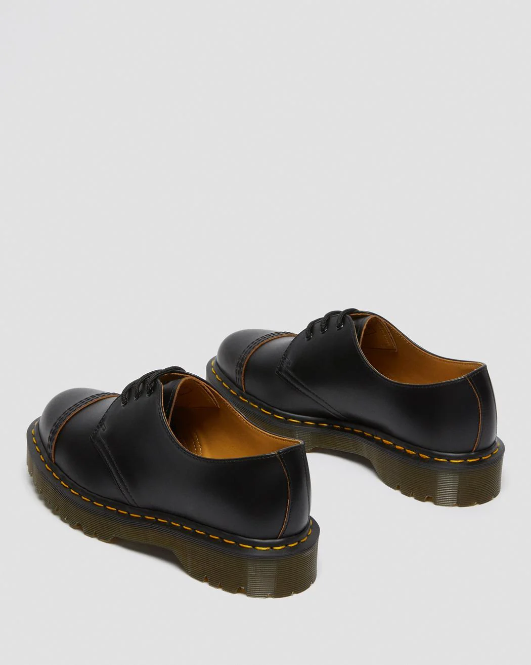 1461 Bex Toe Cap Made In England Black Quilon Oxford Shoe - Image 4