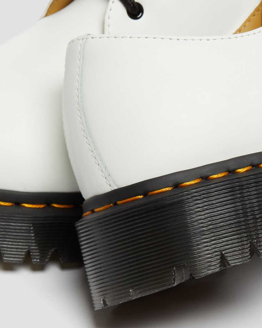 1461 Bex White Smooth Oxford Shoes - Image 3