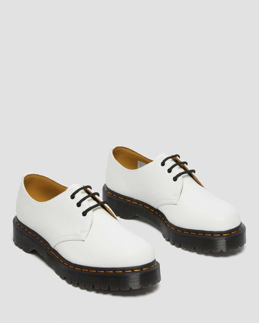 1461 Bex White Smooth Oxford Shoes - Image 4