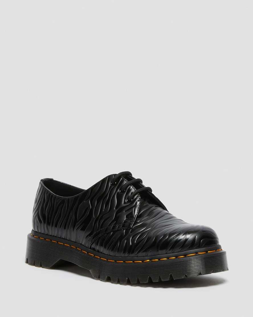 1461 Bex Zebra Emboss Leather Oxford Shoes